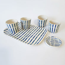 Load image into Gallery viewer, Set of 4 mezcal glasses + tray + plate