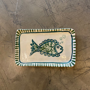 Rectangular Ceramic Fish Plate