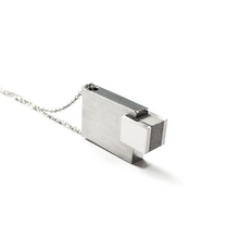 Load image into Gallery viewer, Rectangle with cement necklace